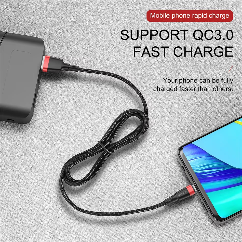 5A Micro USB Cable Fast Charger for Xiaomi 11 Redmi 4X Note 5A Fast Chargeing 2M Microusb Data Cable for Samsung S6 S7